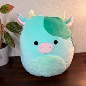 14” Seamus The Teal Cow Squishmallows Rare